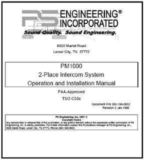 PM1000 Intercom Manual